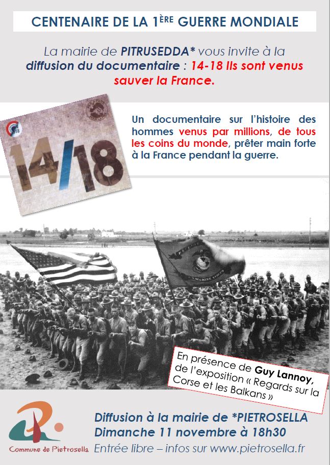 EVENEMENT ! Conférence de Guy Lannoy et diffusion du documentaire "Ils sont venus sauver la France"