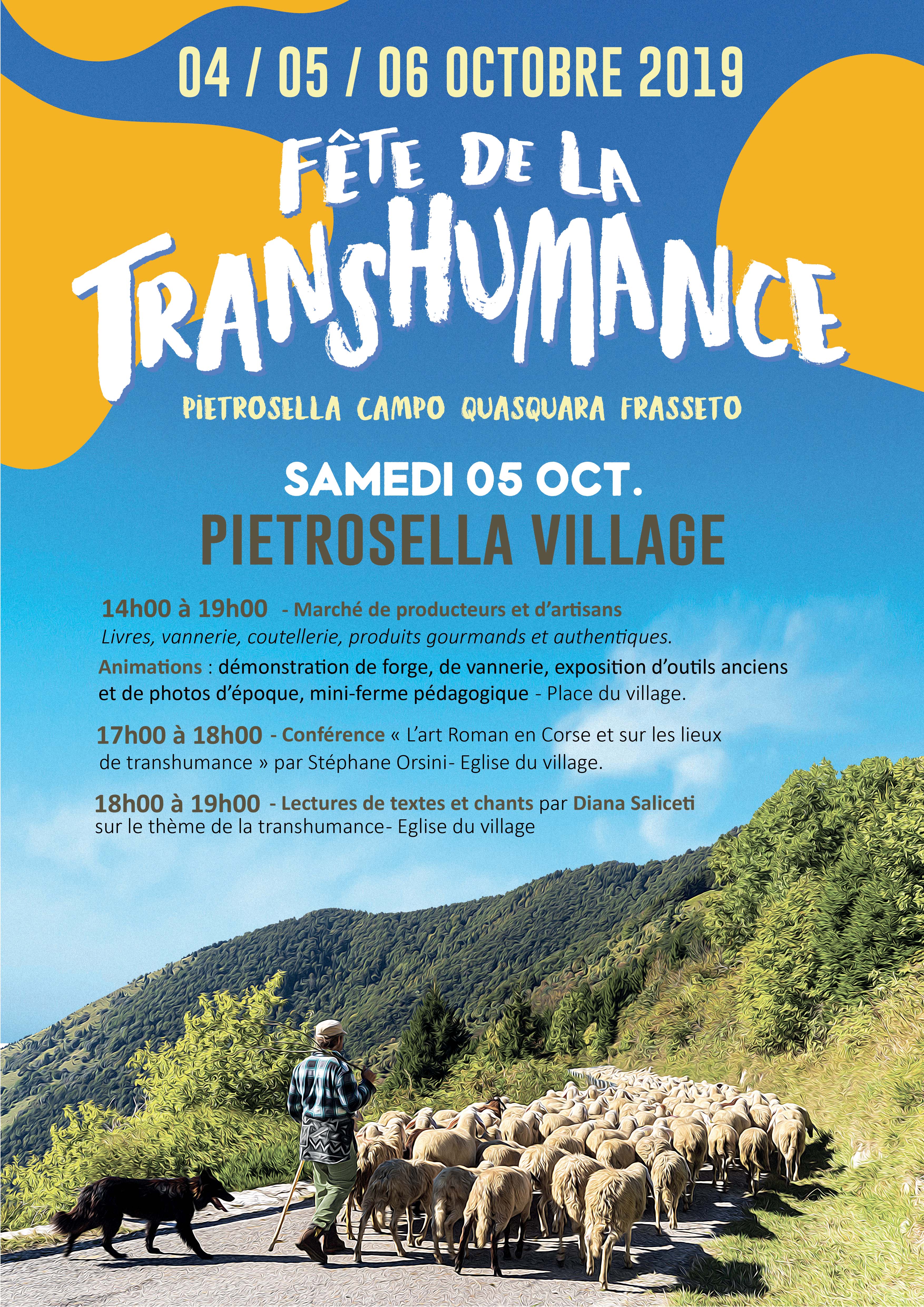 Fête de la Transhumance - Pietrosella, Quasquara, Campo, Frasetto - 4, 5 et 6 octobre
