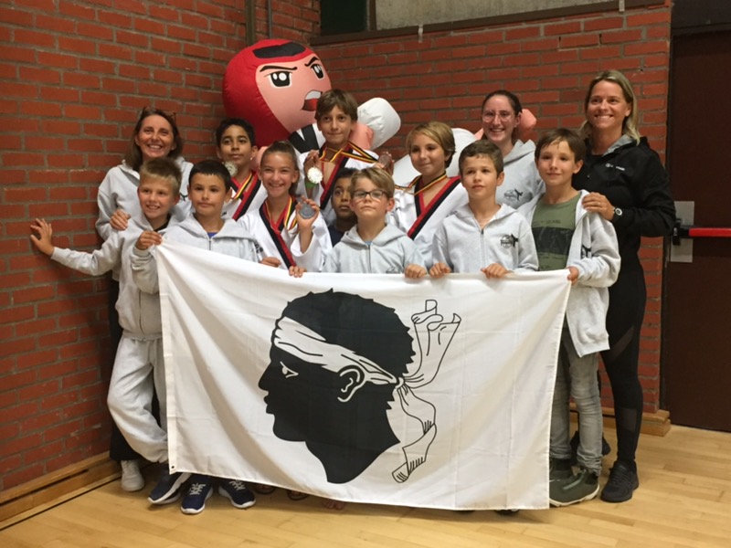 Le Club de Taekwondo de Pietrosella en compétition internationale en Belgique !