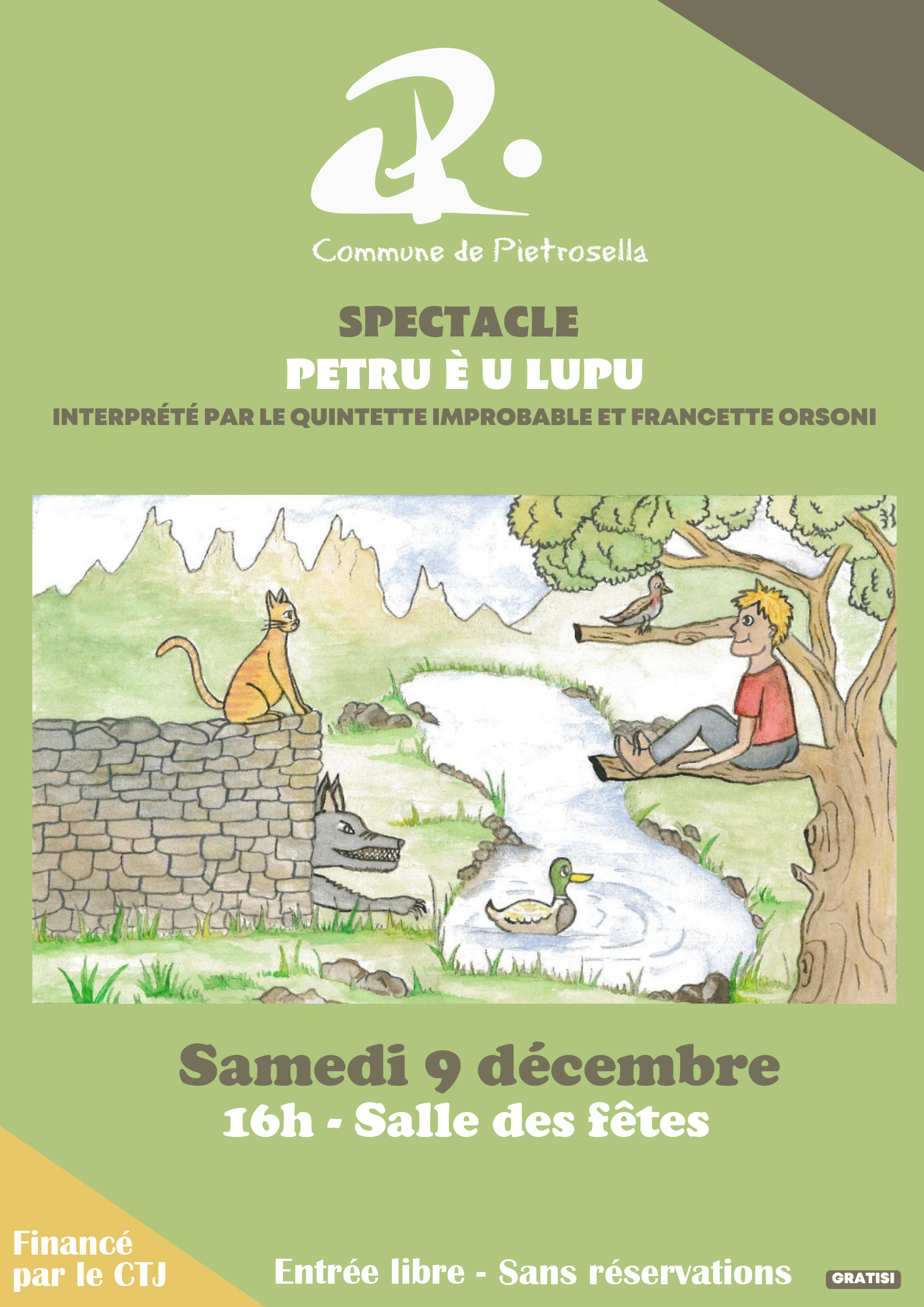 Conte musical bilingue "Petru e Lupu" avec le Conservatoire de musique d'Ajaccio